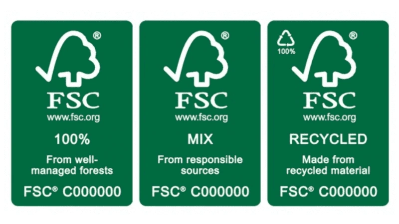 3 FSC Certification Logos