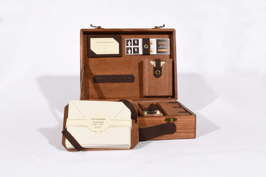 wood stationery box