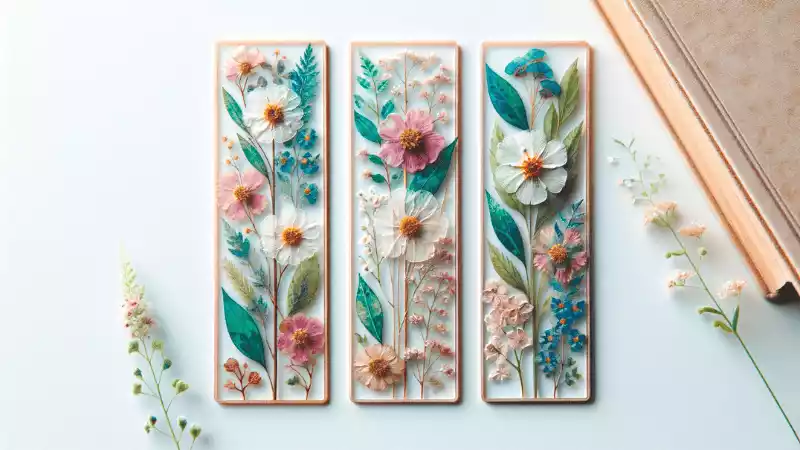 Pressed Flower Bookmarks